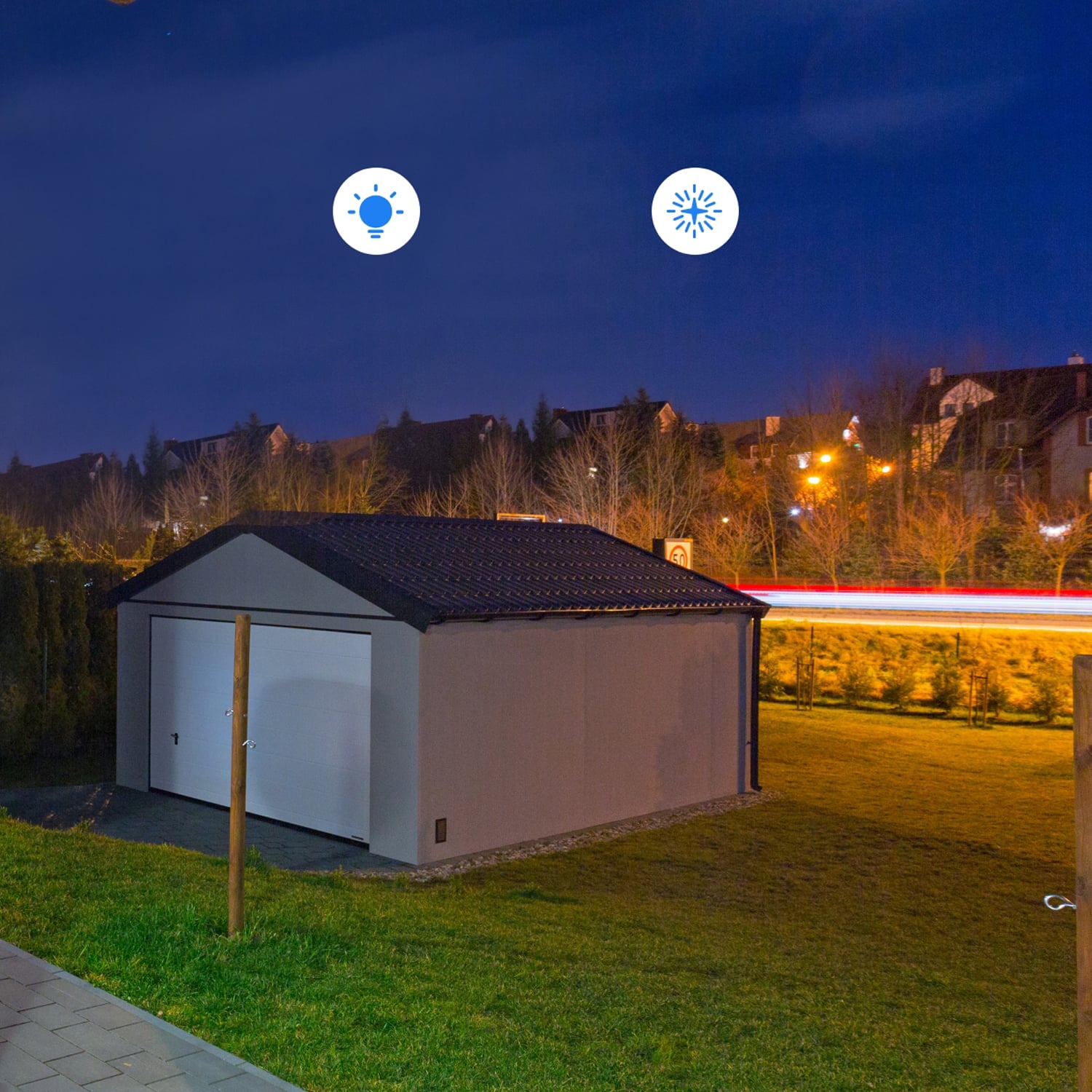 Alt View 37. Reolink - Reolink E Series E560 Outdoor Plug-In 4K Security Camera with 64GB MicroSD, PTZ, Wi-Fi 6 & Color Night Vision - White.