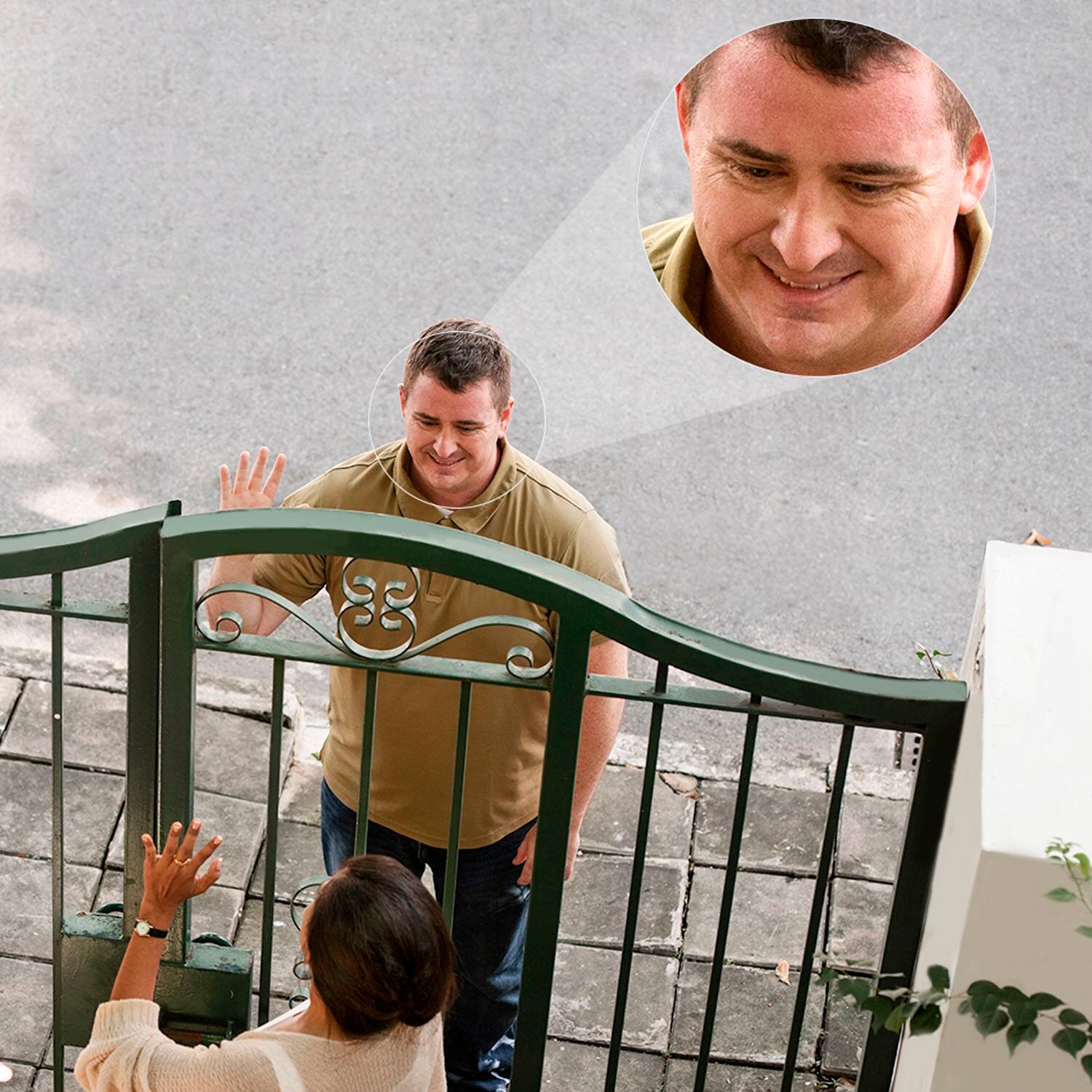 Alt View 11. Reolink - Reolink E Series E560 Outdoor Plug-In 4K Security Camera with 64GB MicroSD, PTZ, Wi-Fi 6  & Color Night Vision - White.