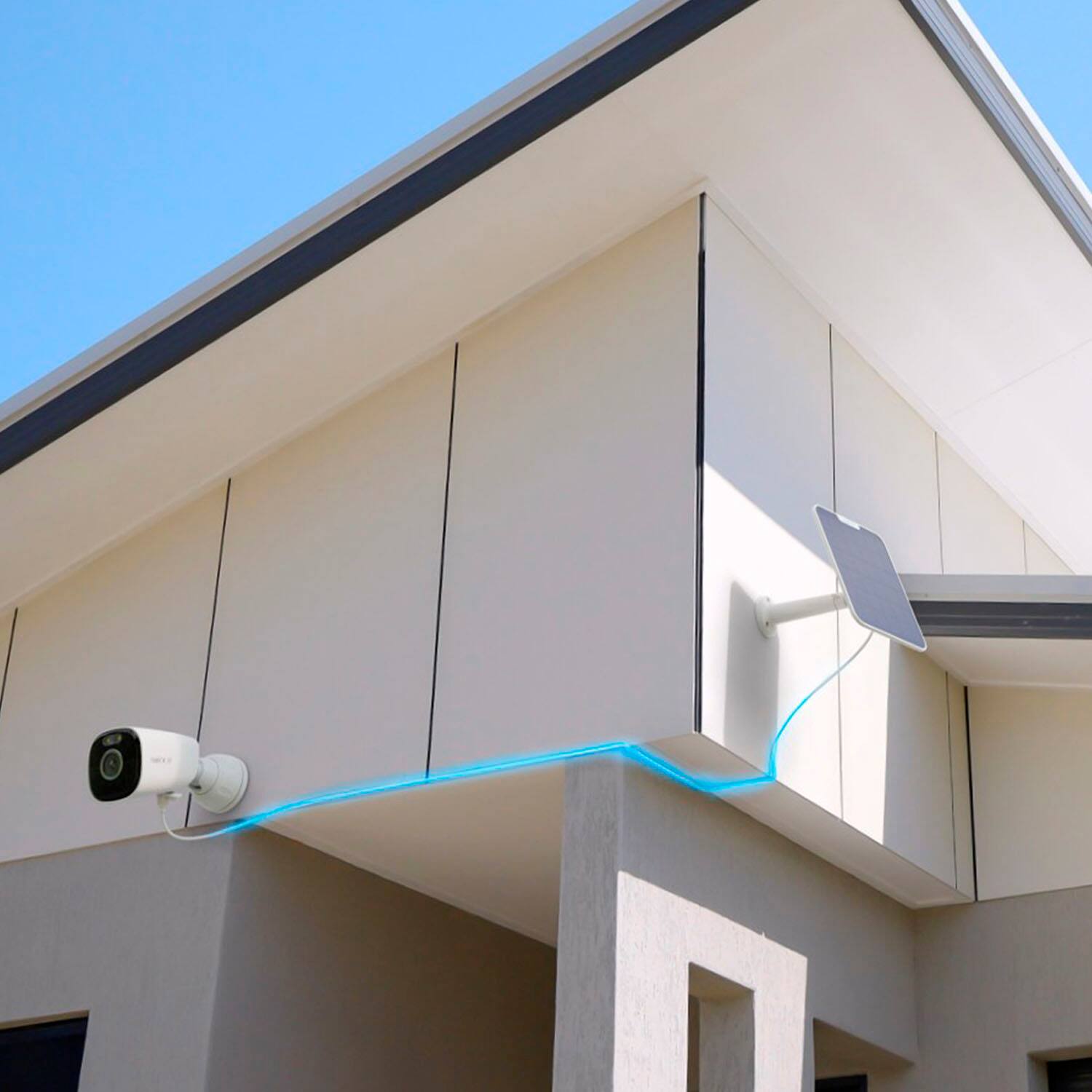 Alt View 11. Reolink - Reolink Argus Series B360 Outdoor 4K Security Camera with 64GB MicroSD, Solar Panel charged Battery & Color Night Vision - White.