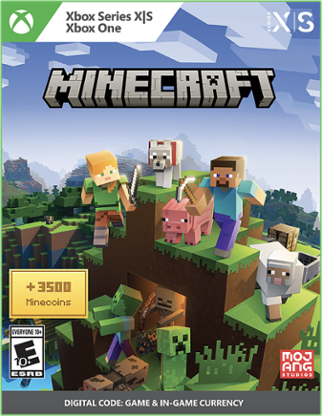 Minecraft with 3500 Minecoins - Code in Box - Xbox Series X, Xbox Series S, Xbox One
