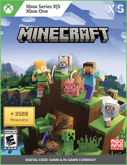 Minecraft with 3500 Minecoins Code in Box Xbox Series X, Xbox