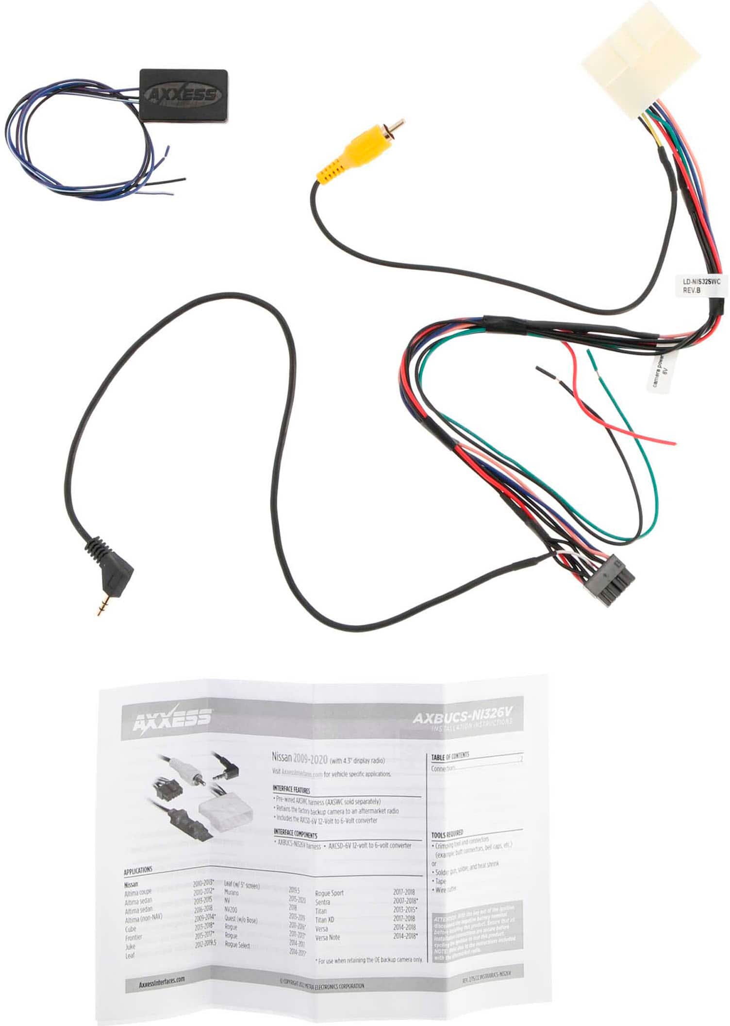 Alt View 11. AXXESS - Backup Camera Retention Interface for Select 2009-2020 Nissan Vehicles - Multi.