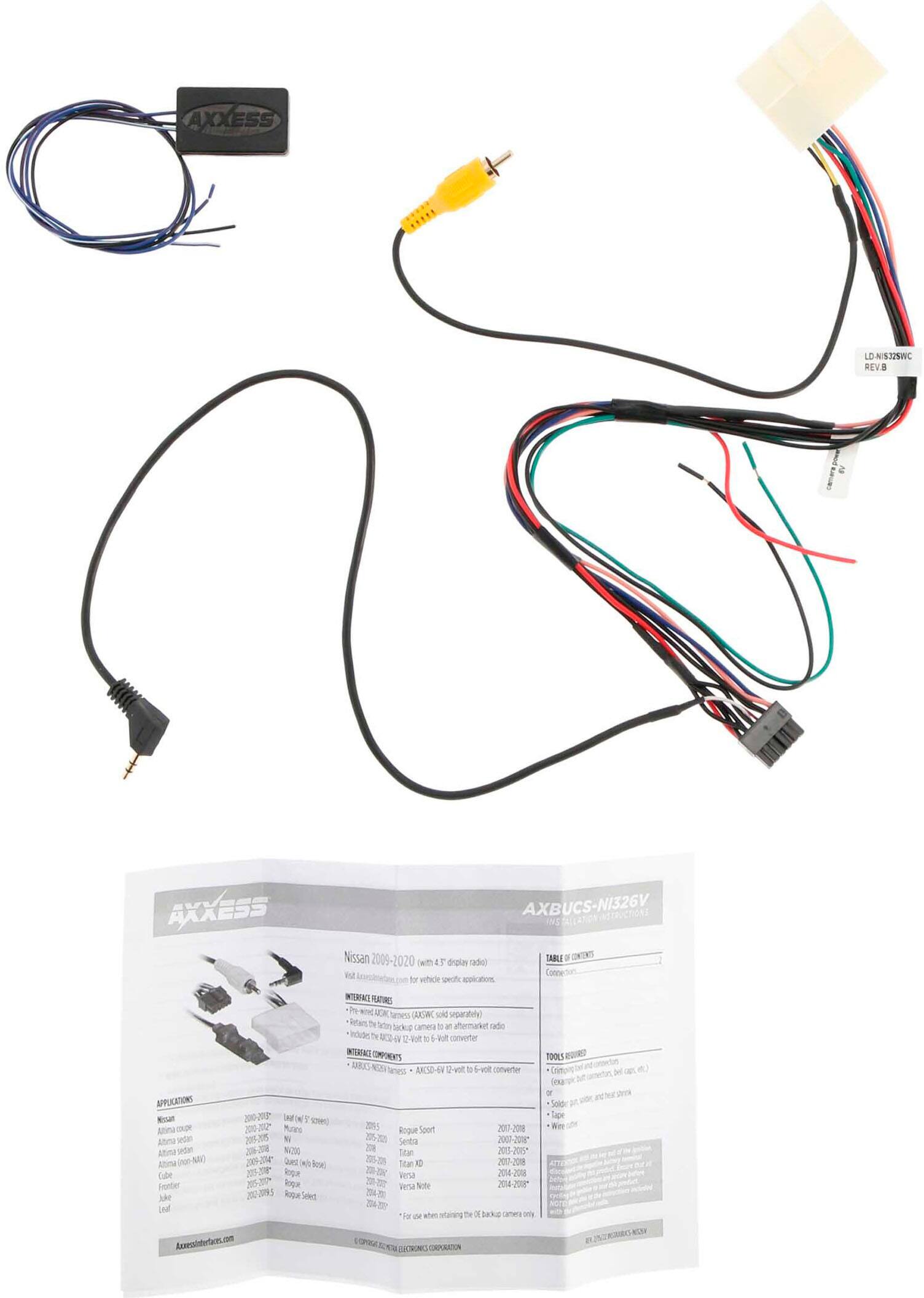Alt View 11. AXXESS - Backup Camera Retention Interface for Select 2009-2020 Nissan Vehicles - Multi.