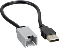 Metra - Axxess USB to Mini B Adapter Cable Interface for Select 2010-Up GM and Buick Vehicles - Multi - Angle_Zoom