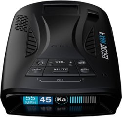 Escort - MAX 4 Radar and Laser Detector, works with Apple CarPlay/Android Auto - Black - Front_Zoom