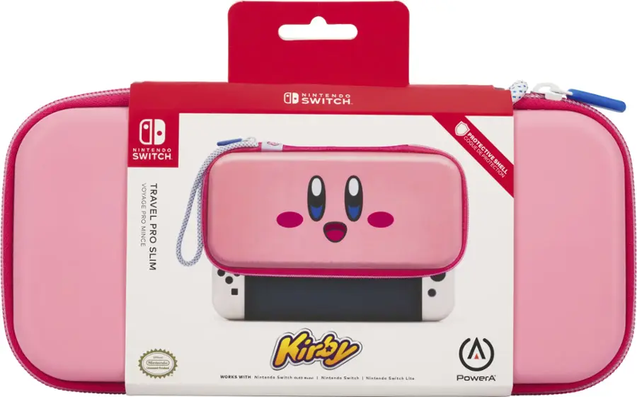 Alt View 25. PowerA - Slim Travel Pro Case for Nintendo Switch - OLED Model, Nintendo Switch or Nintendo Switch Lite - Kirby Power.