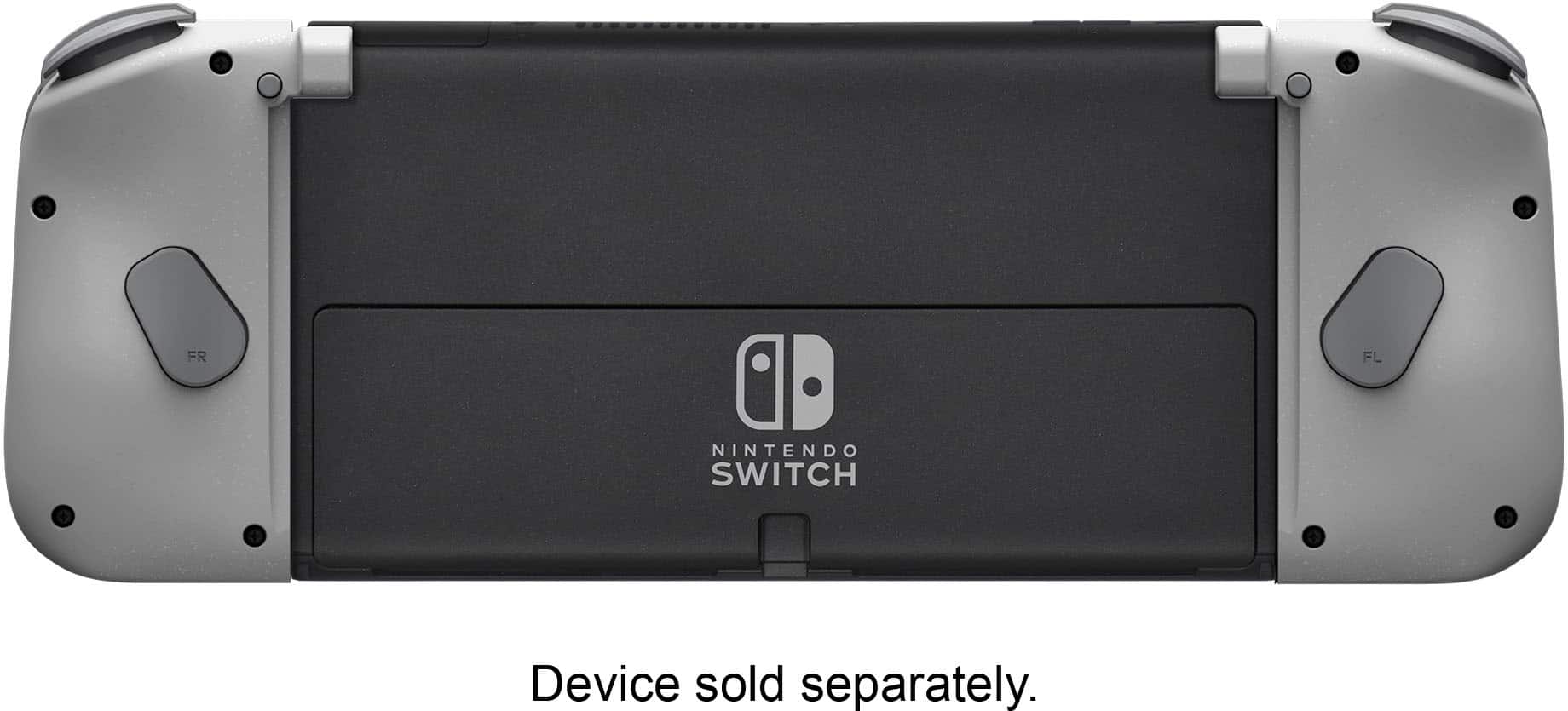 Back. Hori - Split Pad Compact Attachment Set for Nintendo Switch - Slate Gray.