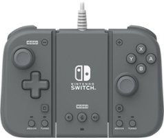 HORI Split Pad Compact Attachment Set (Slate Gray) - Officially Licensed By Nintendo - Slate Gray - Front_Zoom