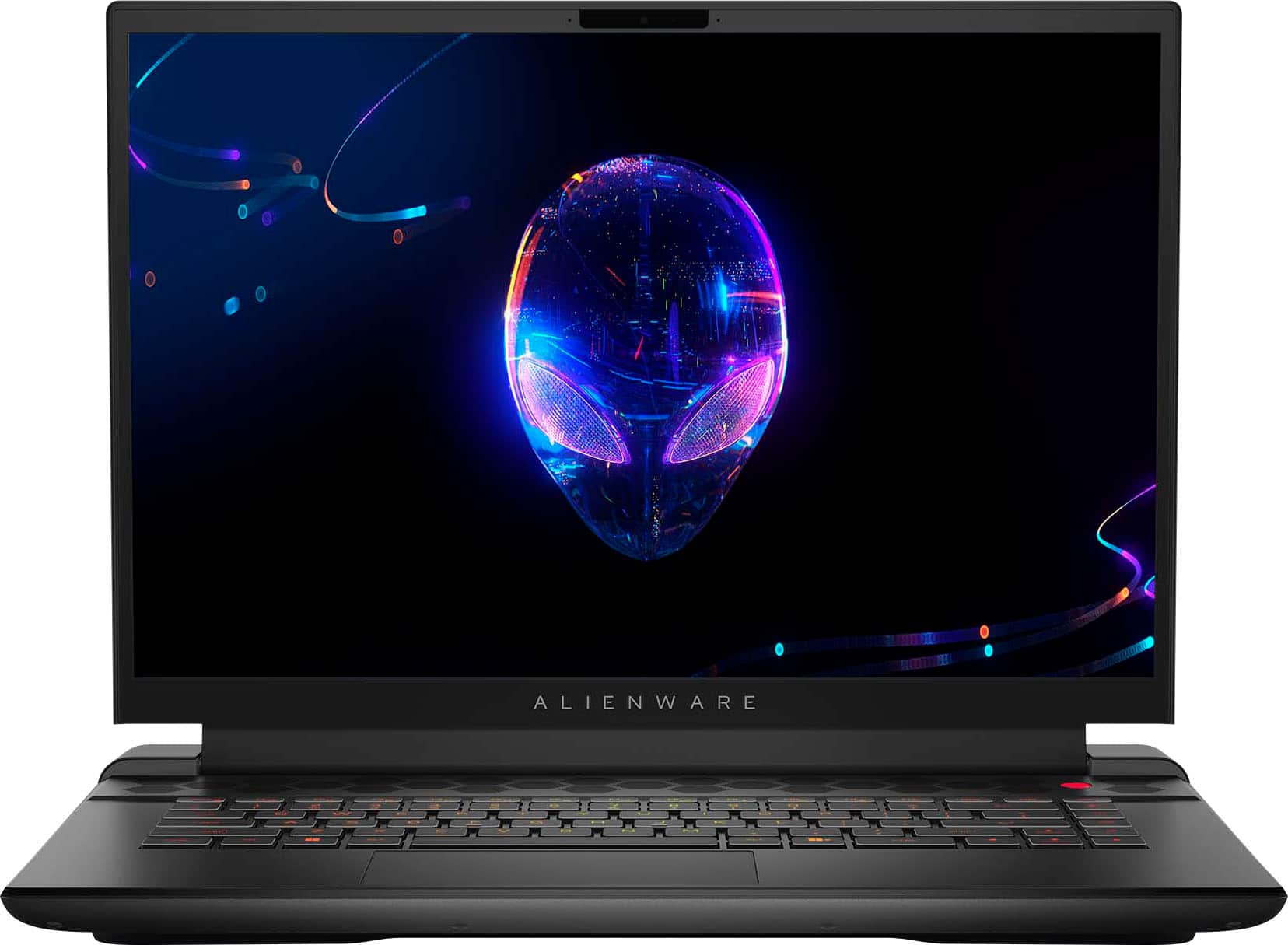 Alienware - m16 16" 240Hz Gaming Laptop QHD+ - AMD Ryzen 9 7000 Series with 32GB Memory - NVIDIA GeForce RTX 4080 - 1TB SSD - Dark Metallic Moon - Front_Zoom