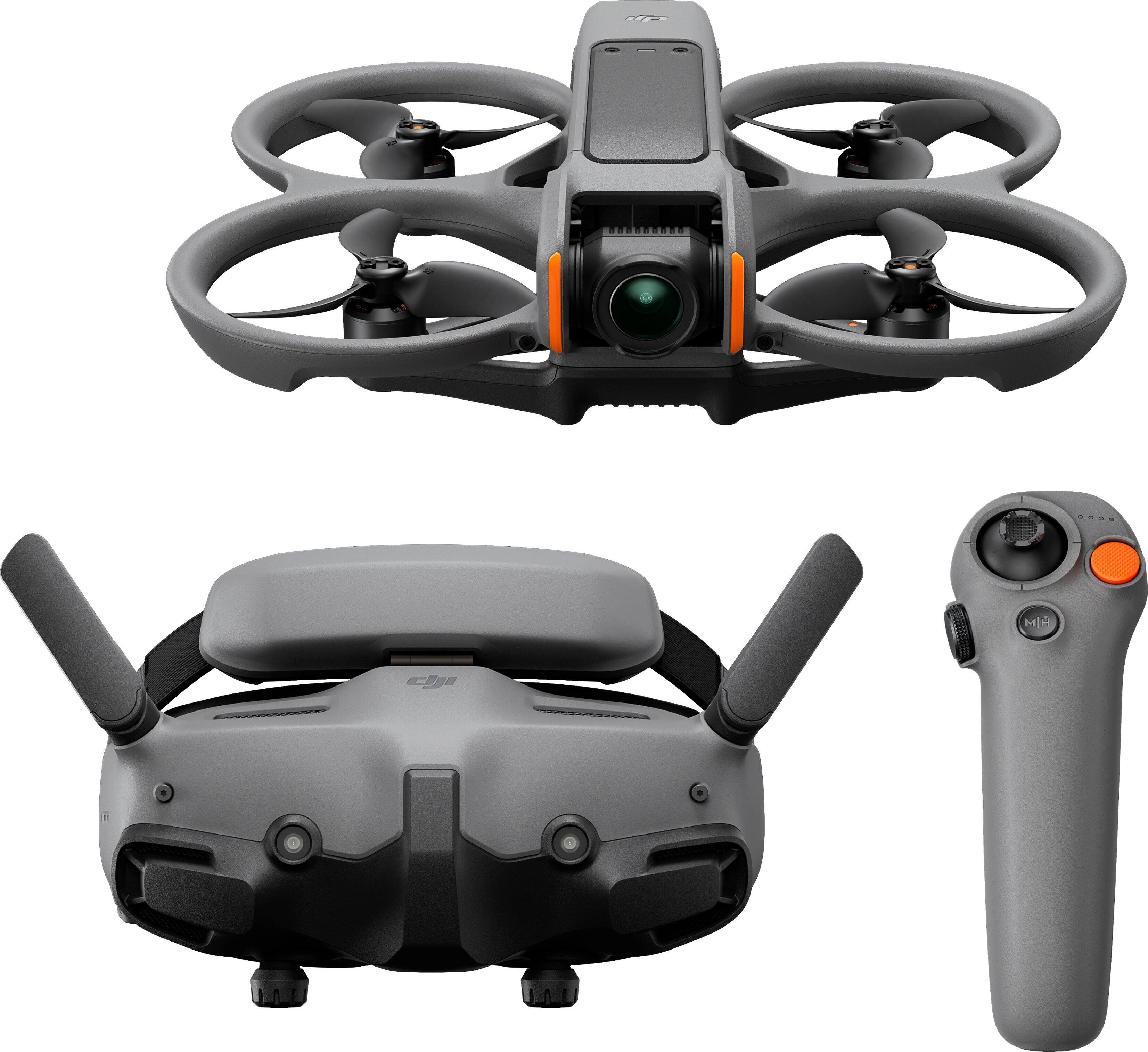 Front. DJI - Avata 2 Fly More Combo Drone (Single Battery) - Gray.