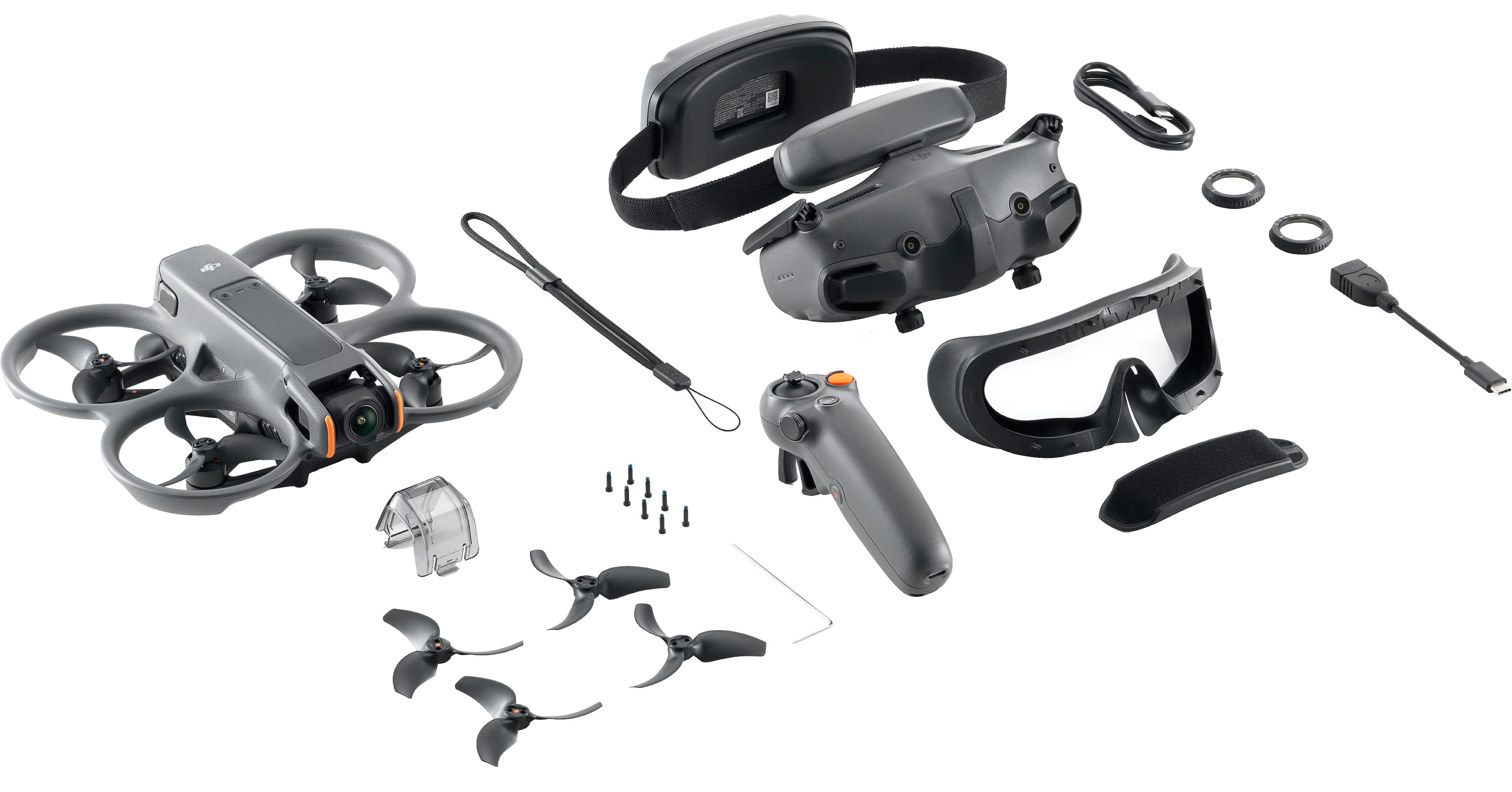 Alt View 15. DJI - Avata 2 Fly More Combo Drone (Single Battery) - Gray.