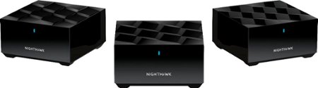 NETGEAR - Nighthawk AX3000 Dual-Band Mesh Wi-Fi System (3-pack) - Black