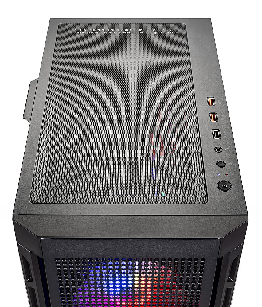 Alt View 6. Skytech Gaming - BLAZE 4 Mini Gaming PC – Intel Core i5-14400F – 16GB Memory – NVIDIA RTX 4060 – 1TB NVMe SSD - Black.