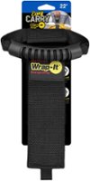 Easy-Carry Wrap-It Storage Strap - 22-inch - Hook and Loop Carrying Strap with Handle - Black - Angle_Zoom