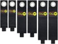 Alt View 1. Wrap-It Storage - Heavy-Duty Wrap-It Storage Straps - (Assorted 6-Pack) - Hook and Loop Hanging Strap with Grommet - Black - Black.