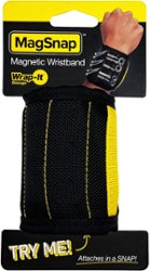MagSnap by Wrap-It Storage - Magnetic Wristband - Holds Nuts, Bolts, Screws, Bits and More - Black - Angle_Zoom