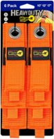 Wrap-It Storage - Heavy-Duty Straps - (Assorted 6-Pack) - Hook and Loop Hanging Strap with Grommet - Blaze Orange - Angle_Zoom