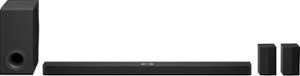 LG - 7.1.3 Channel Soundbar with Wireless Subwoofer, Dolby Atmos and DTS:X - Black - Front_Zoom