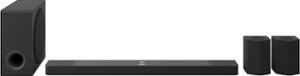 LG - 9.1.5-Channel Soundbar with Subwoofer and Rear Speakers, Dolby Atmos - Black - Front_Zoom