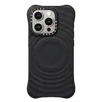 CASETiFY - Essentials Ripple Case with MagSafe for Apple iPhone 15 Pro - Black - Front_Zoom