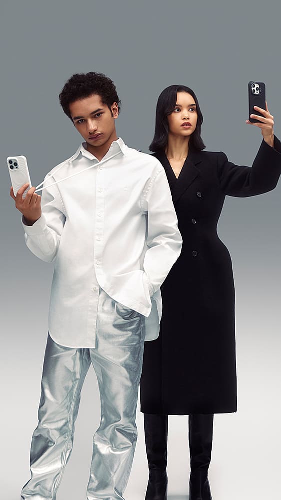 Alt View 18. CASETiFY - Essentials Ripple Case with MagSafe for Apple iPhone 15 Pro Max - White.