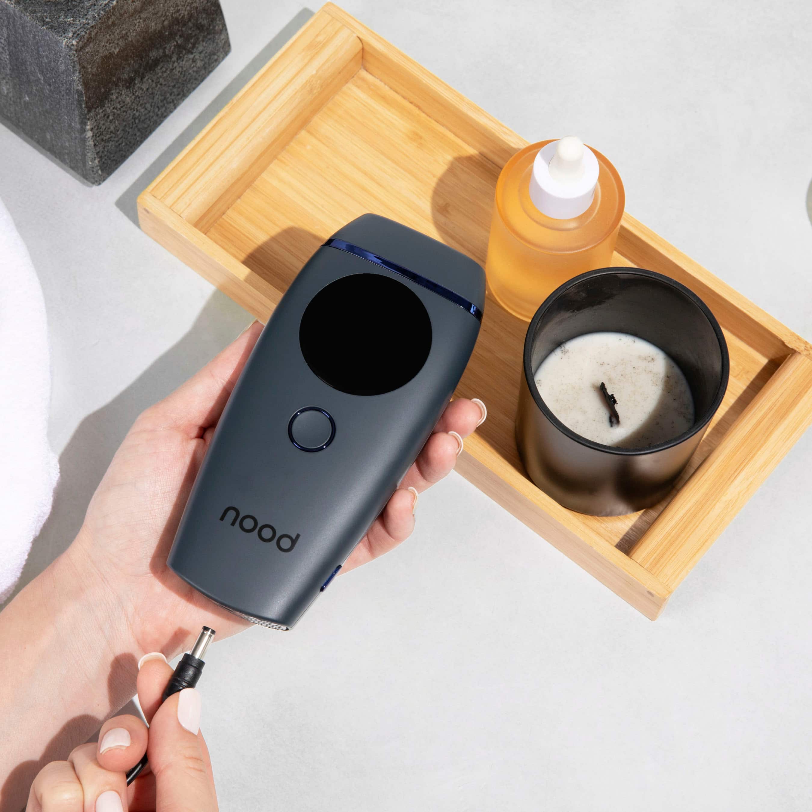 Alt View 15. Nood - The Flasher 2.0 IPL Hair Reduction Device Steel - Blue.