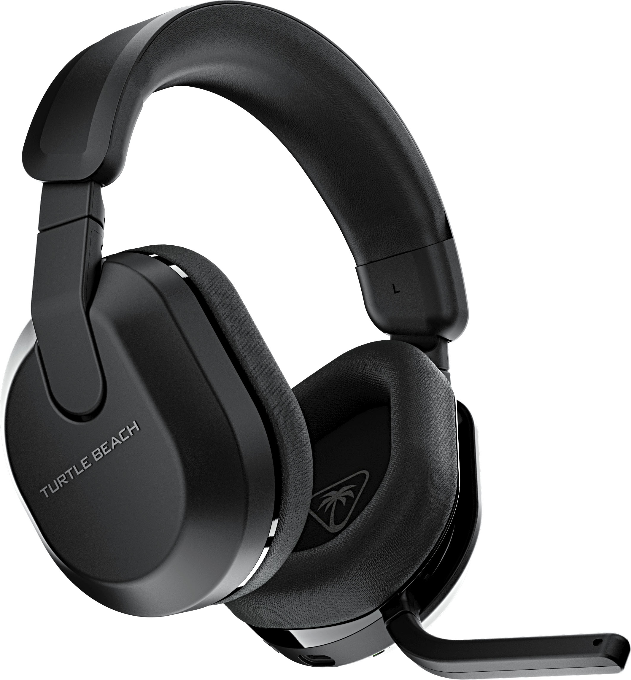 Left View: Turtle Beach Stealth 600 Wireless Gaming Headset for PlayStation, PS5, PS4, Nintendo Switch, PC with 80-Hr Battery - Black
