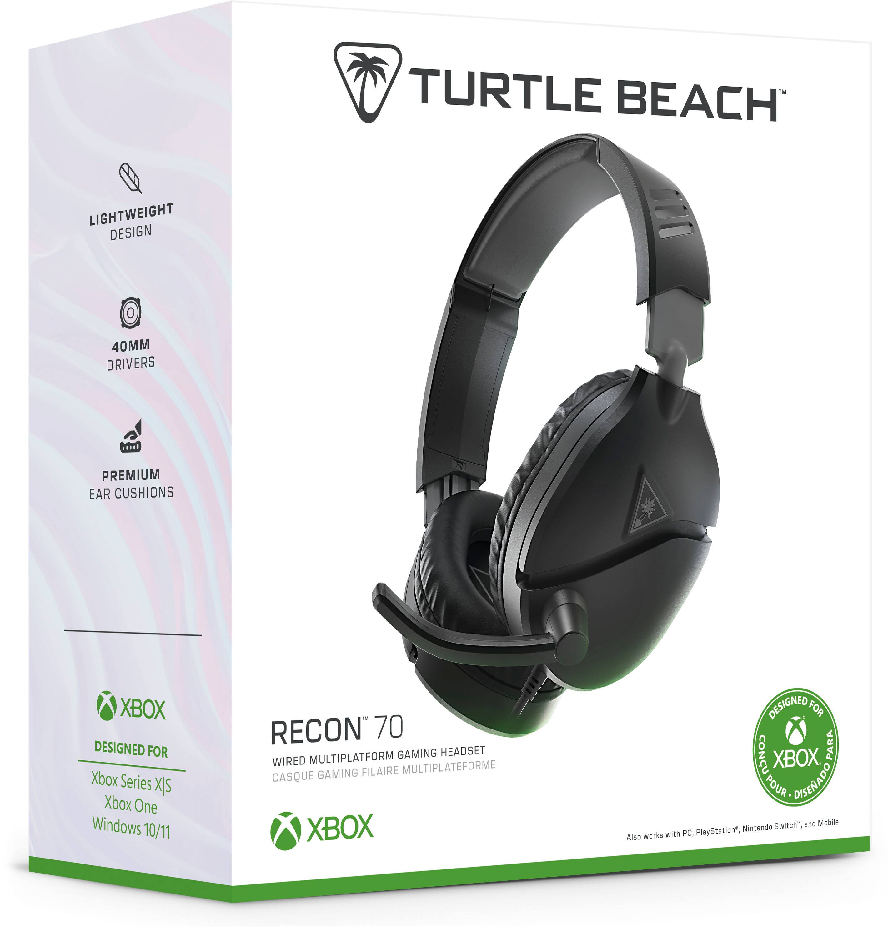 Alt View 15. Turtle Beach - Recon 70 Wired Gaming Headset for Xbox Series X|S, PS5, PS4, Nintendo Switch, PC & Mobile w 3.5mm Wired Connection - Black.