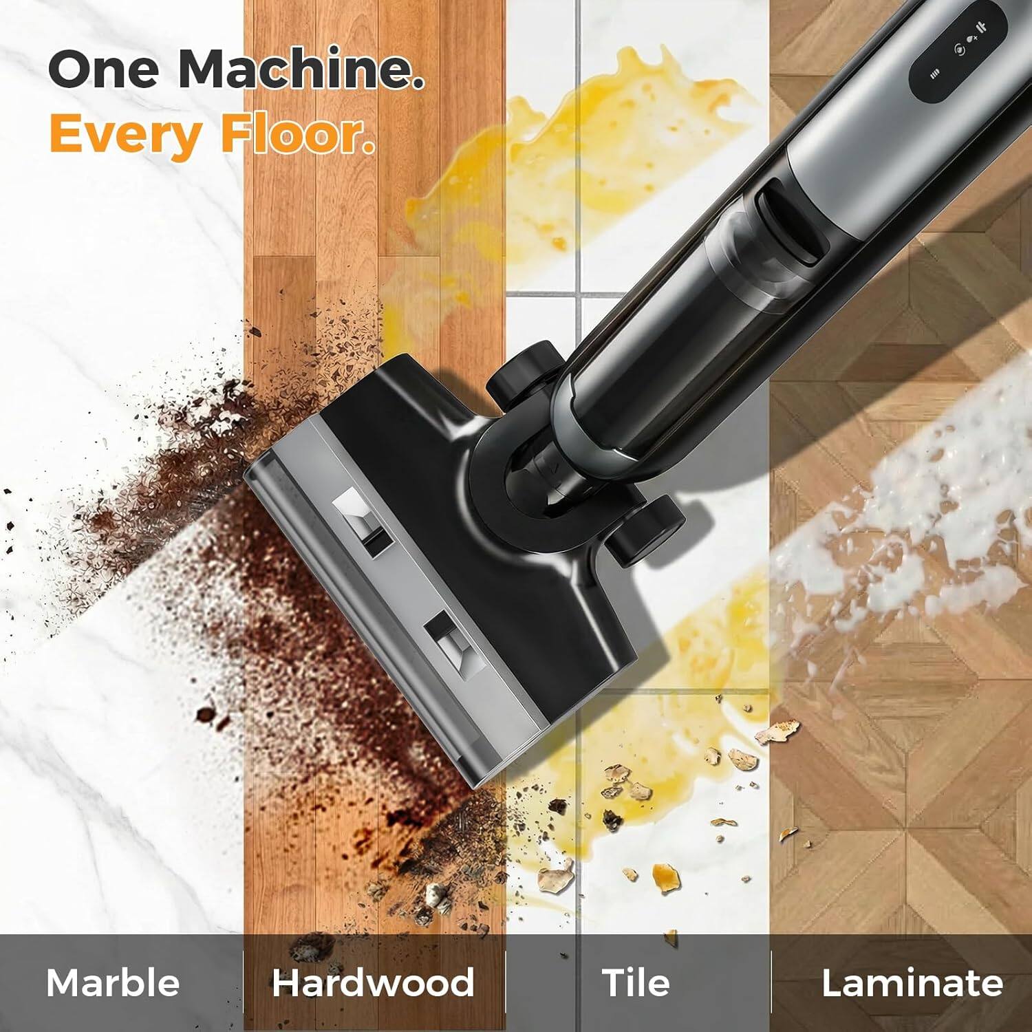 One Machine. Every Floor.

Marble  
Hardwood  
Tile  
Laminate