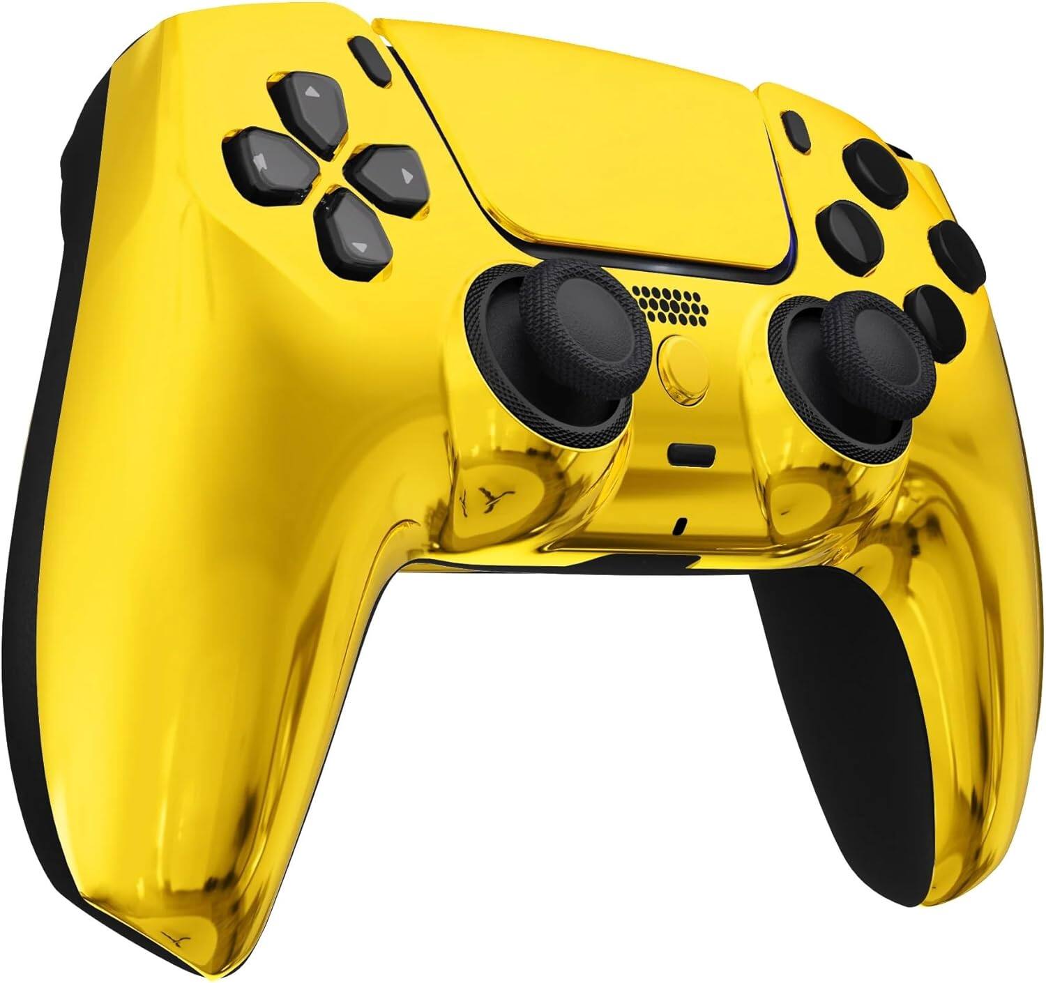 Left. Custom Controllerzz - Custom Wireless Controller for PS5 - Gold Chrome.
