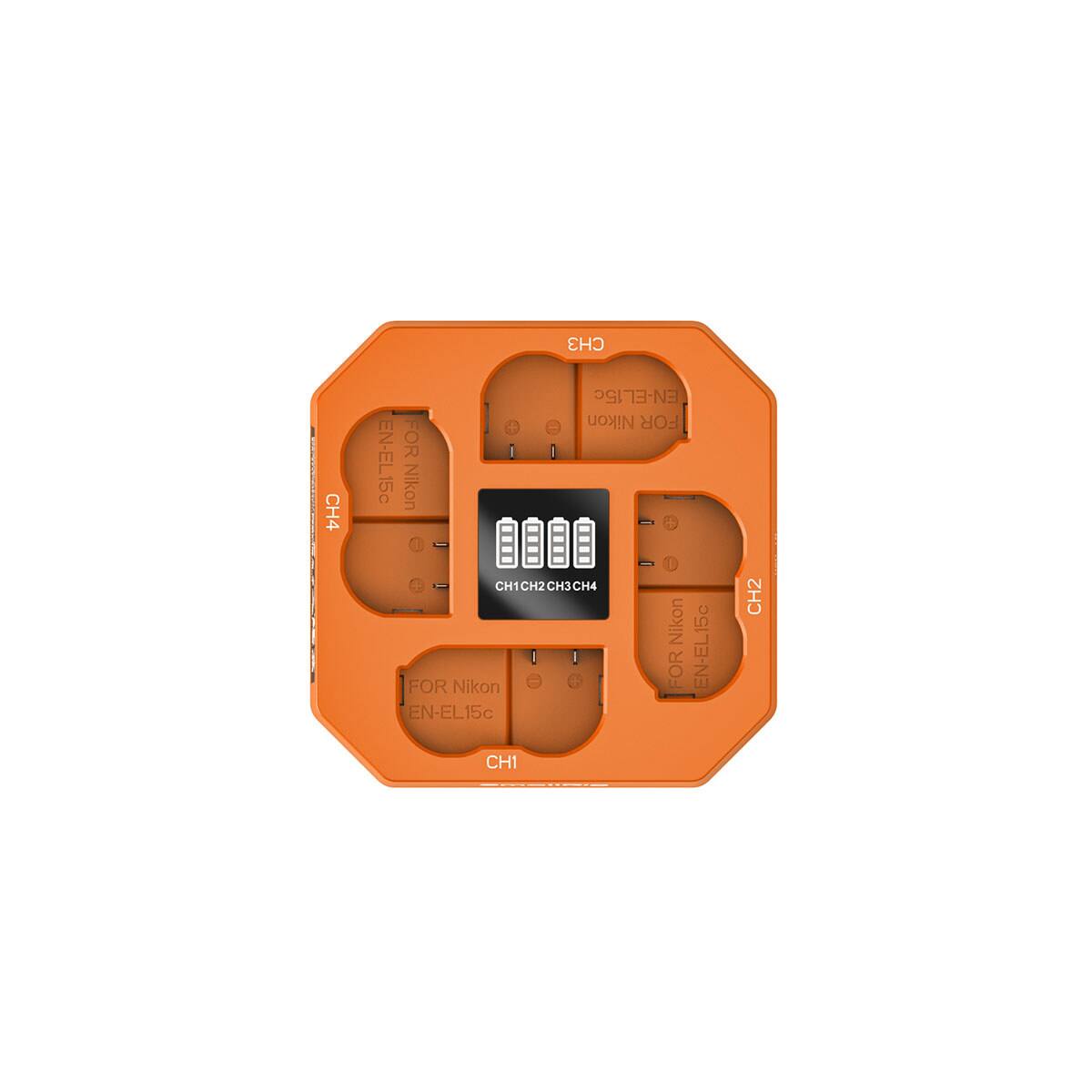 CH1 CH2 CH3 CH4  
FOR Nikon EN-EL15c  
CH1 CH2 CH3 CH4  
FOR Nikon EN-EL15c  
CH1 CH2 CH3 CH4  
FOR Nikon EN-EL15c