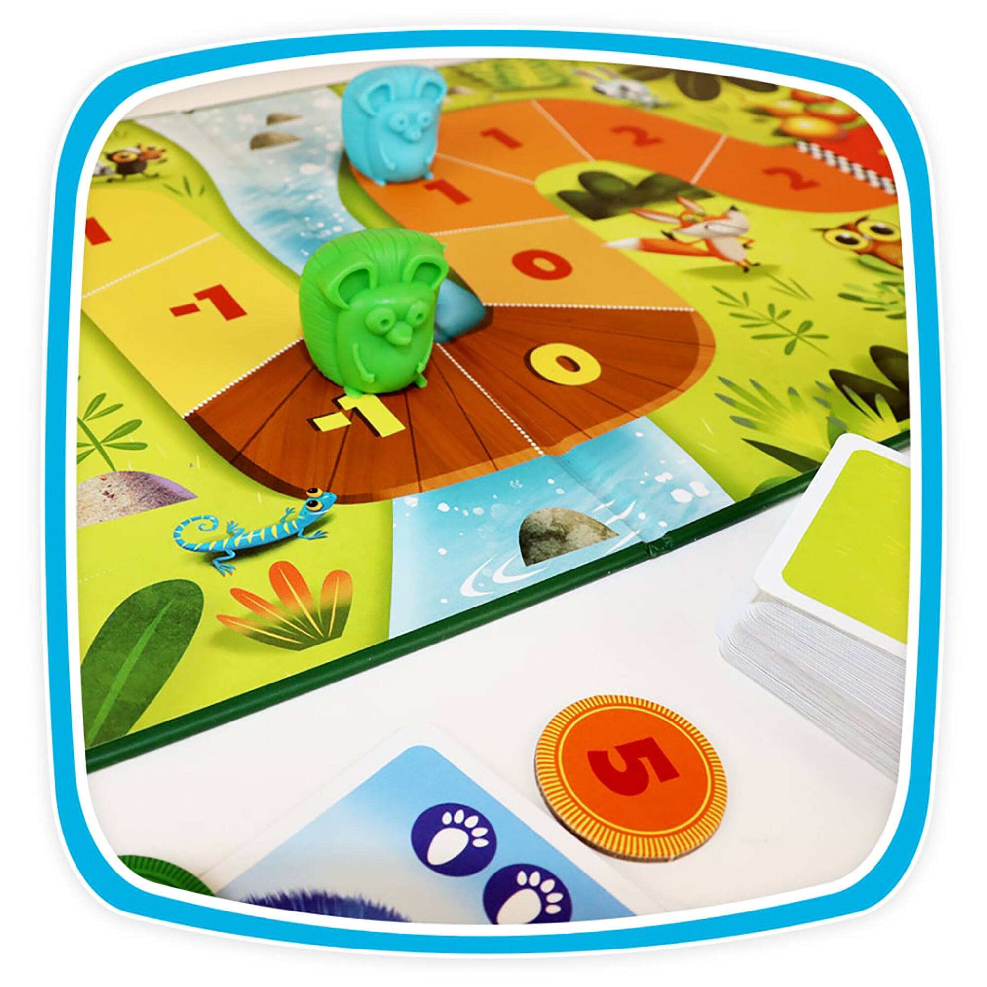 Alt View 2. FoxMind Games - Racing Hedgehogs - FoxMind Games, Granna, Math Boardgame.