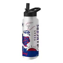 Logo Brands - Texas Rangers 34oz. Native Quencher Bottle - Multicolor