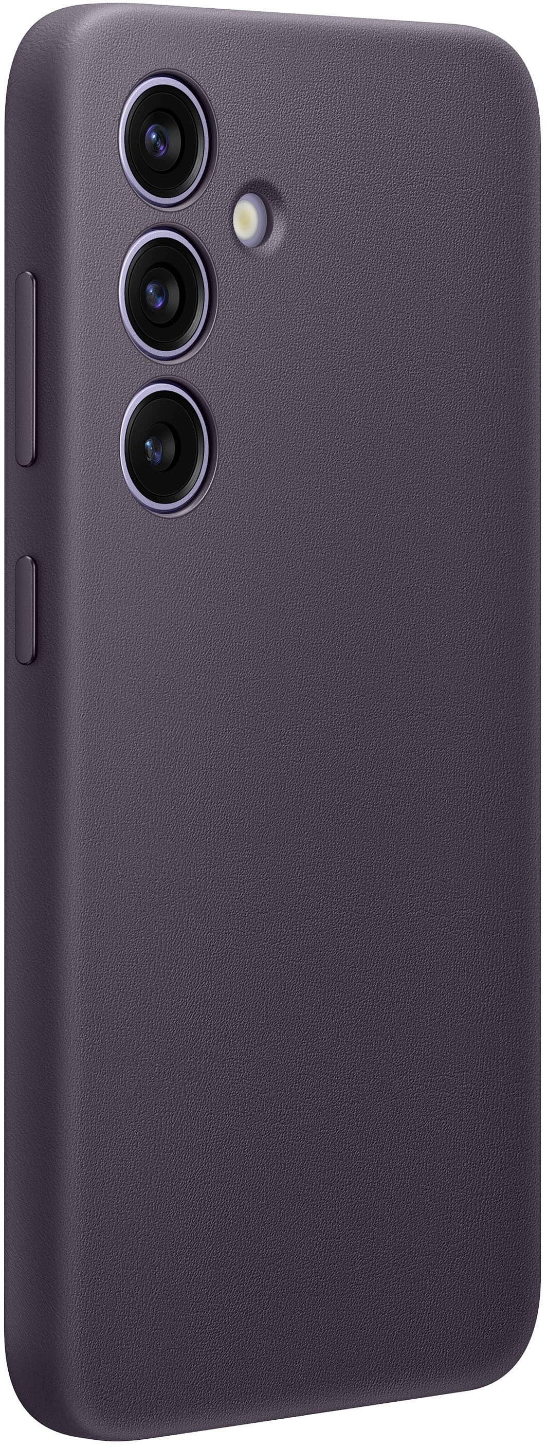 Alt View 12. Samsung - Galaxy S24 Vegan Leather Case - Dark Violet.