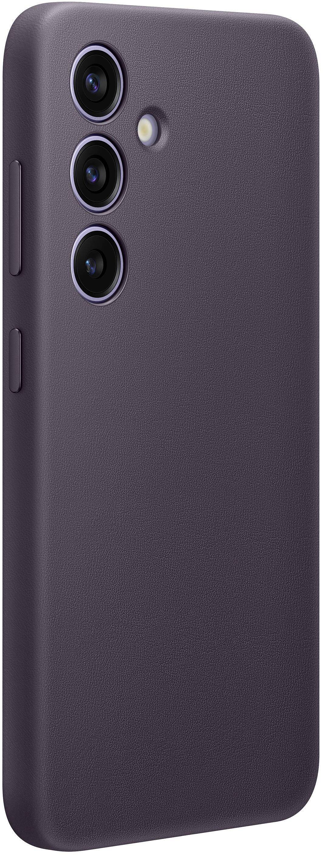Alt View 12. Samsung - Galaxy S24 Vegan Leather Case - Dark Violet.