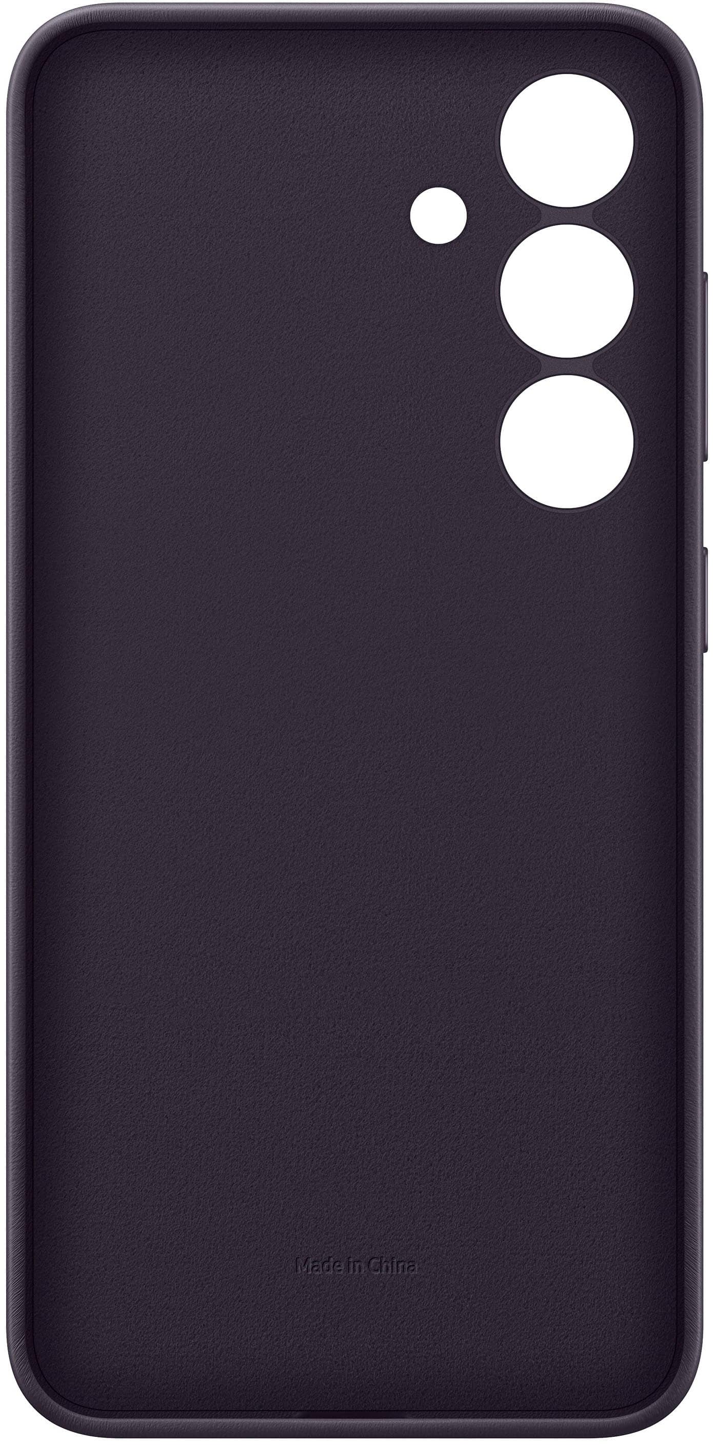 Alt View 13. Samsung - Galaxy S24 Vegan Leather Case - Dark Violet.