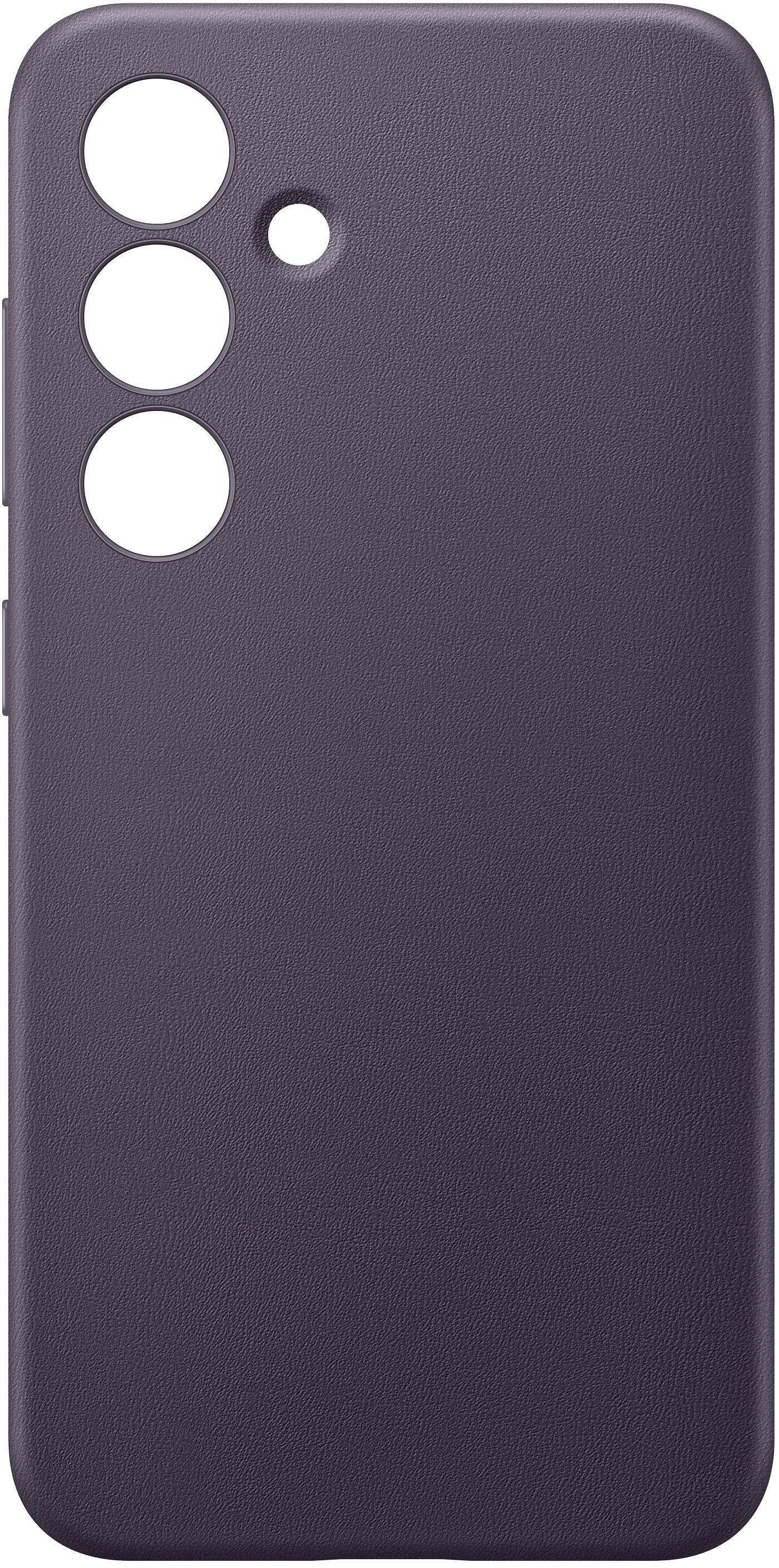 Alt View 14. Samsung - Galaxy S24 Vegan Leather Case - Dark Violet.