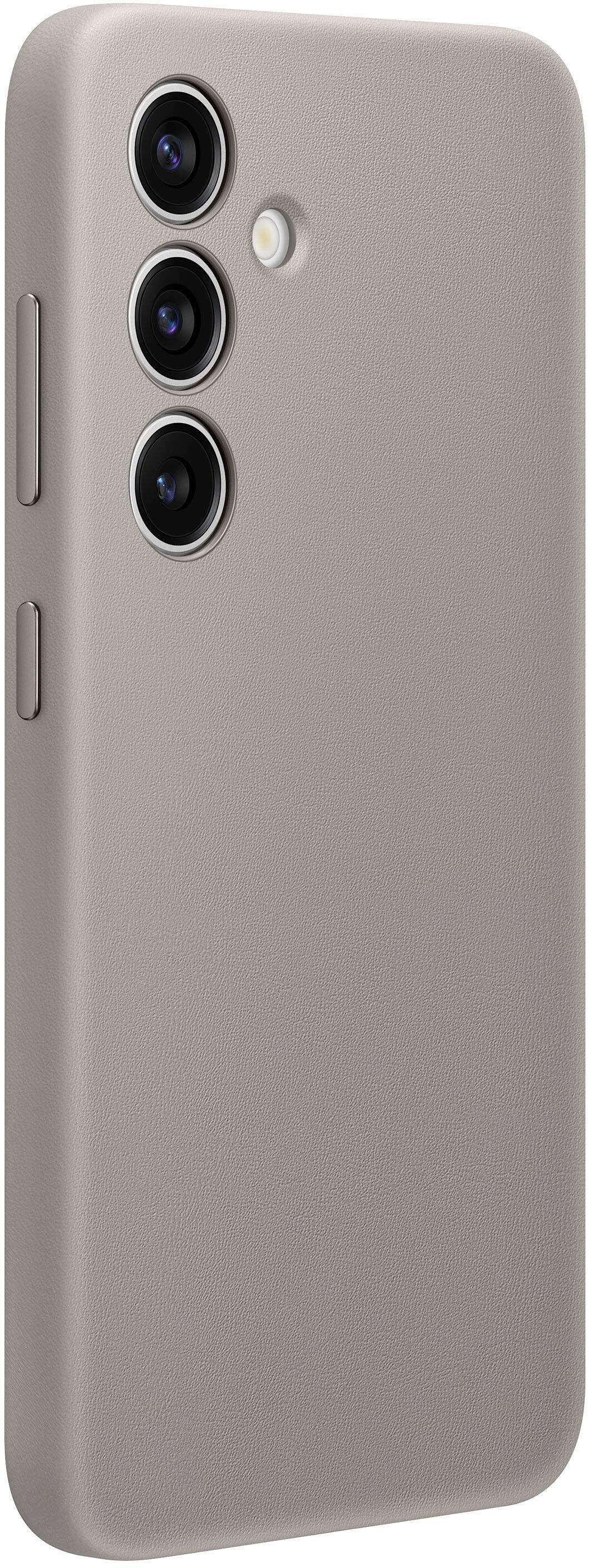 Alt View 12. Samsung - Galaxy S24 Vegan Leather Case - Taupe.