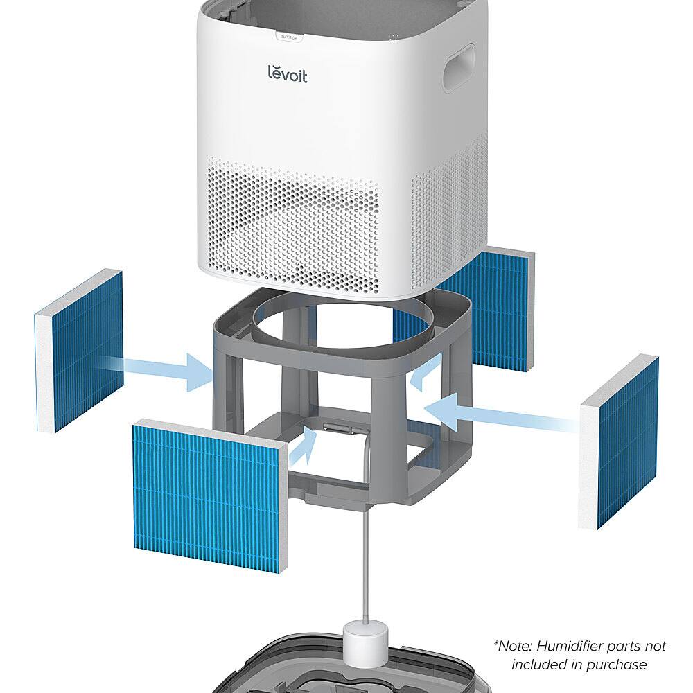 Alt View 12. Levoit - Superior 6000S Replacement Wick Filter - 4pk - Blue.