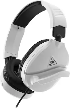 Angle. Turtle Beach - Recon 70 Wired Gaming Headset for Xbox Series X|S, PS5, PS4, Nintendo Switch, PC & Mobile w 3.5mm Wired Connection - White.