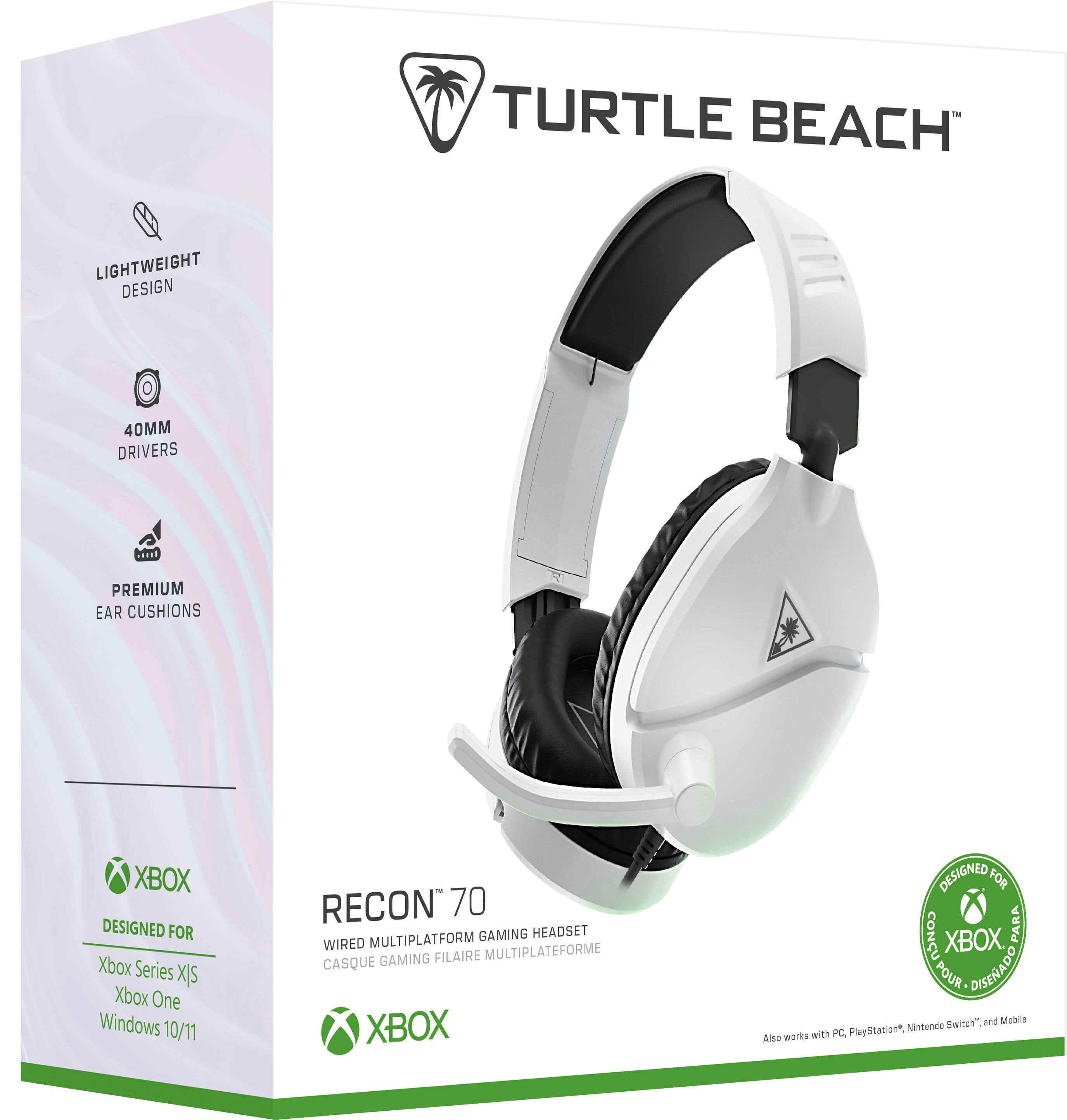 Alt View 15. Turtle Beach - Recon 70 Wired Gaming Headset for Xbox Series X|S, PS5, PS4, Nintendo Switch, PC & Mobile w 3.5mm Wired Connection - White.