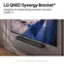 LG QNED Synergy Bracket: Designed to nest perfectly beneath mounted QNED TV. Compatible with 55, 65, 75, 86" 2024 LG QNED 80, 85, 90, 99 series TVs. Sold separately.