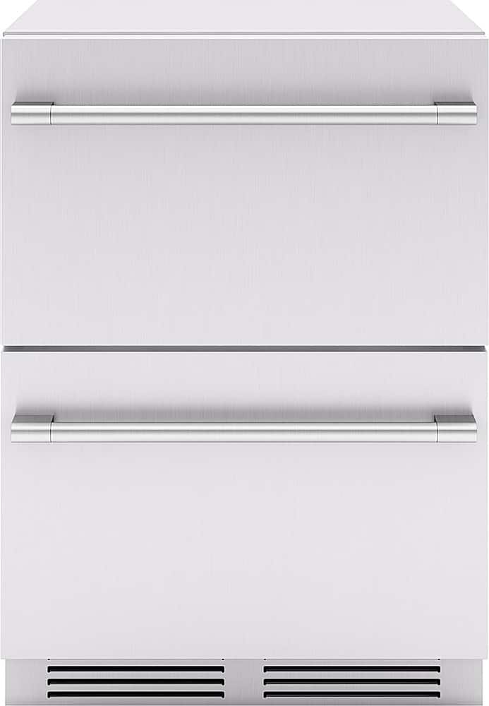 Zephyr - Presrv 5.1 Cu. Ft. Built-In Dual Zone Outdoor Refrigerator Drawers - Stainless Steel - Front_Zoom