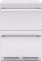Zephyr - Presrv 24 in. Dual Zone Outdoor Refrigerator Drawers - Stainless Steel - Front_Zoom