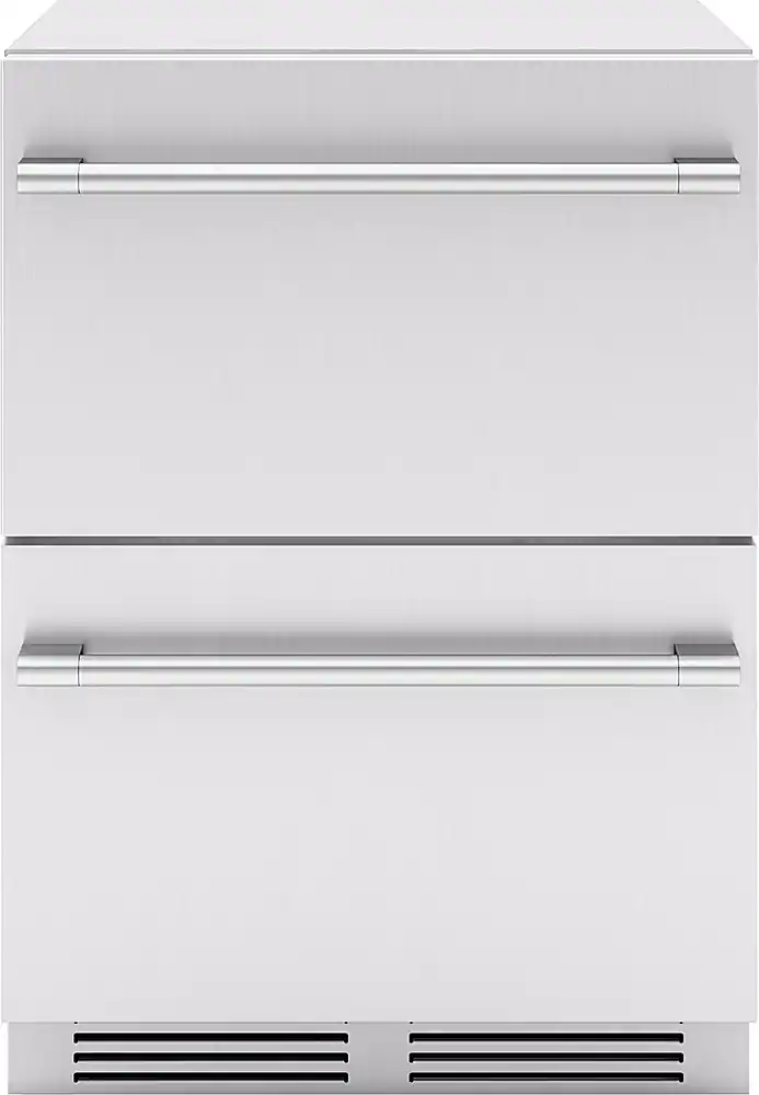 Zephyr - Presrv 5.1 Cu. Ft. Built-In Dual Zone Outdoor Refrigerator Drawers - Stainless Steel
