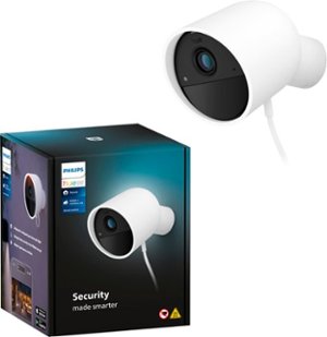 Philips - Hue Wired Security Camera - White