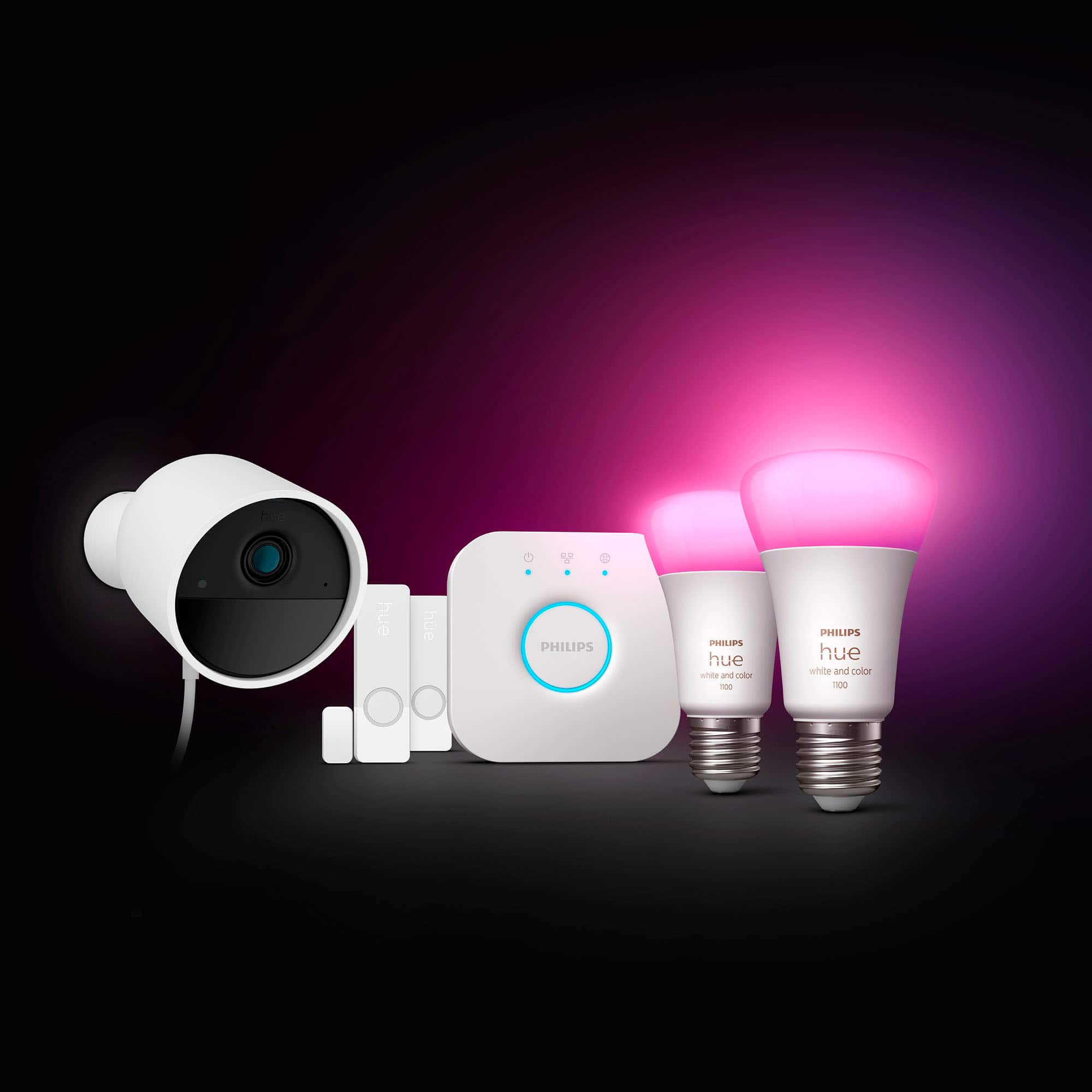 Surveillance Cameras:
* Hue White and Color 100 bulbs.