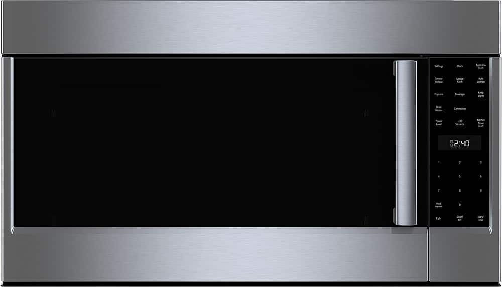 Bosch - Benchmark Series 1.8 Cu. Ft. Convection Over-the-Range Microwave with Sensor Cooking - Stainless Steel - Front_Zoom