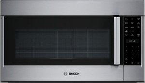 Bosch - 800 Series 1.8 Cu. Ft. Convection Over-the-Range Microwave with Sensor Cooking - Stainless Steel - Front_Zoom