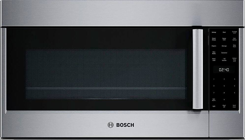 Bosch - 800 Series 1.8 Cu. Ft. Convection Over-the-Range Microwave with Sensor Cooking - Stainless Steel